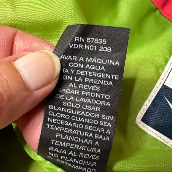 Nautica Full Zip Waterproof Hooded Windbreaker Jacket Girl’s 12-18M - Picture 11 of 12